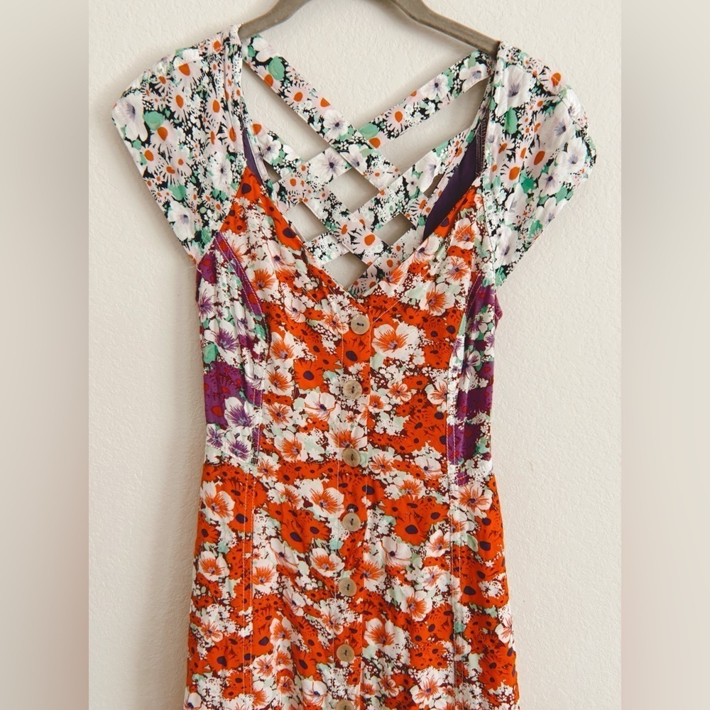 Maeve by Anthropologie Floral Print Maxi Dress - US size 00 - Picture 7 of 14
